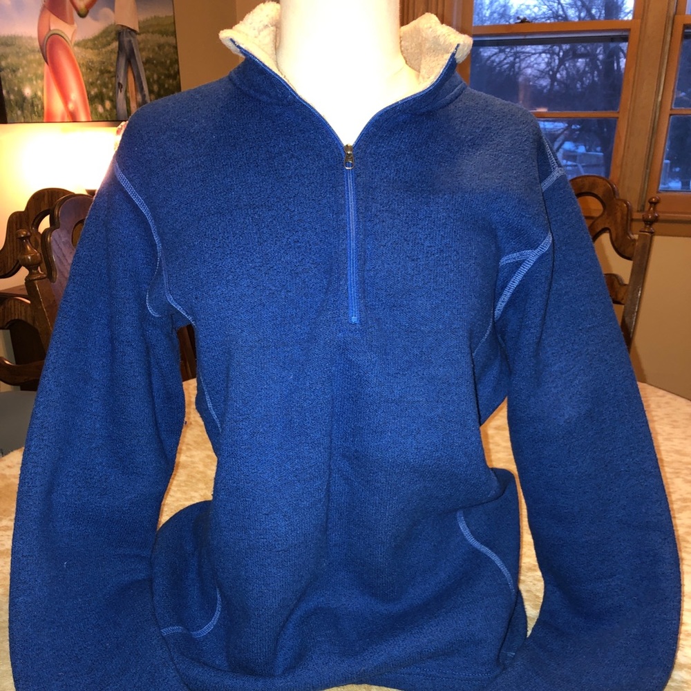 Kuhl women’s fleece sweater, large, royal blue